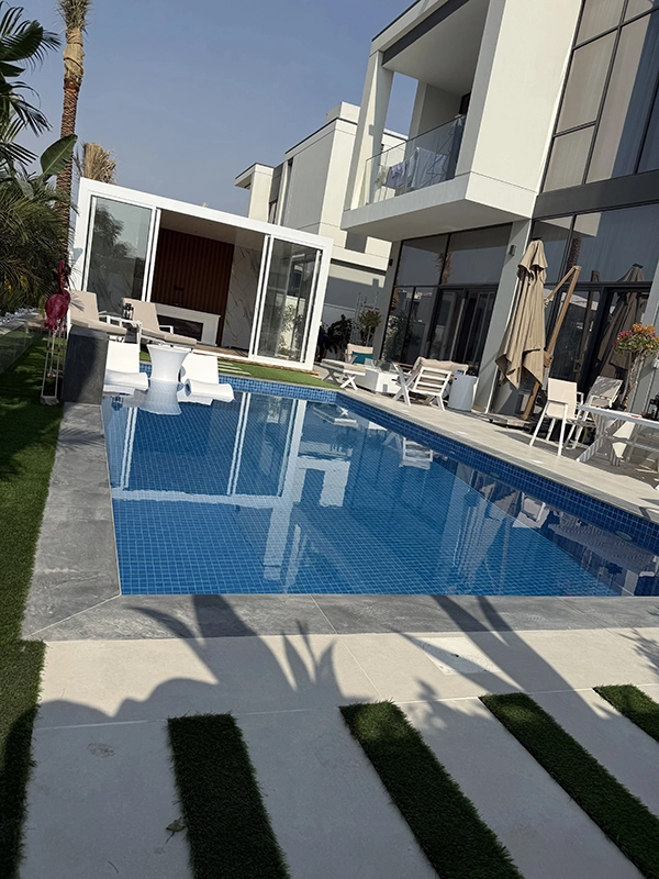 Completed villa contracting project by Lifenity Building Contracting